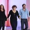 Dominique Besnehard, Camille Cottin, Liliane Rovere et Grégory Montel - Enregistrement de l'émission "Vivement Dimanche" à Paris le 14 octobre 2015 et qui sera diffusée le 18 Octobre 2015.