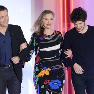 Dany Boon, Julie Delpy et Vincent Lacoste - Enregistrement de l'émission "Vivement Dimanche" à Paris le 14 octobre 2015 et qui sera diffusée le 18 Octobre 2015.