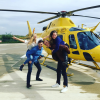 Jordan Hewson et son petit-ami Jérôme Jarre, en compagnie d'un couple d'amis, avant de prendre l'hélicoptère à Istanbul / photo postée sur Instagram