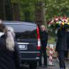 Photo Exclusive - Obsèques de Marie Bromberg, mère de Pierre Moscovici, au cimétière parisien de Bagneux le 16 octobre 2015.