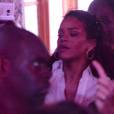 Exclusif - Rihanna et Travis Scott s'éclatent ensemble au club Raspoutine puis ressortent chacun de leur côté à Paris le 5 octobre 2015.