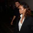 Exclusif - Rihanna quitte le club Raspoutine à Paris le 5 octobre 2015.