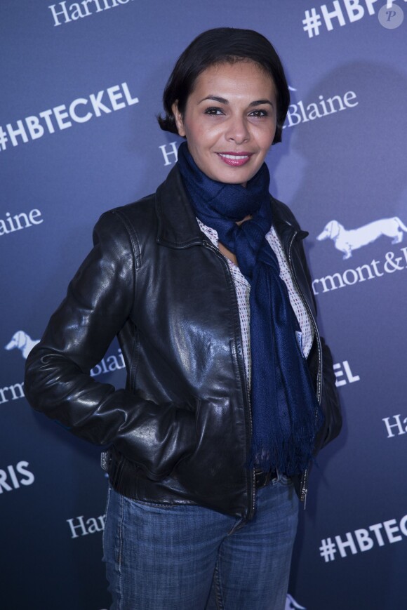 Exclusif - Saïda Jawad - Inauguration de la boutique Harmont & Blaine à Paris, mardi 13 octobre 2015. La marque italienne Harmont & Blaine a inauguré sa première boutique française au 35 boulevard des Capucines.