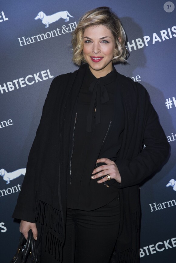 Exclusif - Eléonore Boccara - Inauguration de la boutique Harmont & Blaine à Paris, mardi 13 octobre 2015. La marque italienne Harmont & Blaine a inauguré sa première boutique française au 35 boulevard des Capucines.