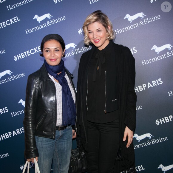 Exclusif - Saïda Jawad et Eléonore Boccara - Inauguration de la boutique Harmont & Blaine à Paris, mardi 13 octobre 2015. La marque italienne Harmont & Blaine a inauguré sa première boutique française au 35 boulevard des Capucines.