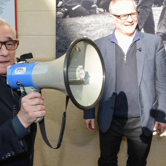Martin Scorsese sur le tournage de La Sortie de l'Usine Lumière à Lyon, le 17 octobre 2015.