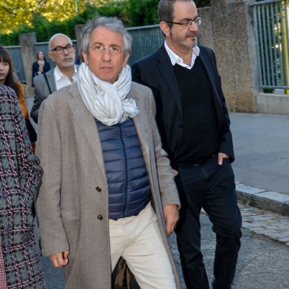 Richard Anconina sur le tournage de La Sortie de l'Usine Lumière à Lyon, le 17 octobre 2015.