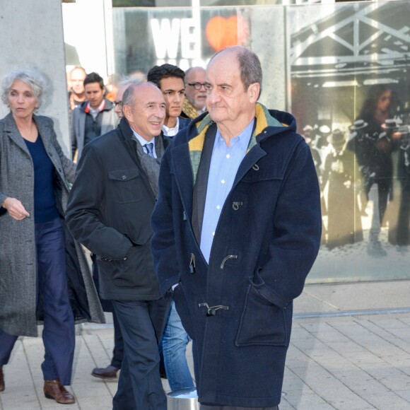 Pierre Lescure sur le tournage de La Sortie de l'Usine Lumière à Lyon, le 17 octobre 2015.