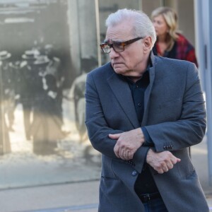 Martin Scorsese sur le tournage de La Sortie de l'Usine Lumière à Lyon, le 17 octobre 2015.