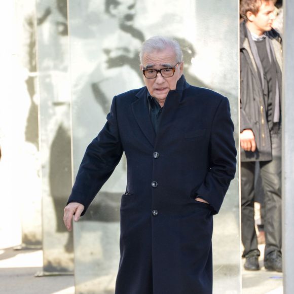 Martin Scorsese sur le tournage de La Sortie de l'Usine Lumière à Lyon, le 17 octobre 2015.
