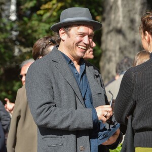 Vincent Perez sur le tournage de La Sortie de l'Usine Lumière à Lyon, le 17 octobre 2015.