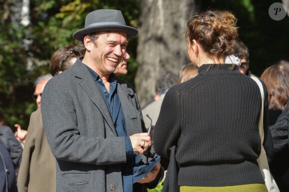 Vincent Perez sur le tournage de La Sortie de l'Usine Lumière à Lyon, le 17 octobre 2015.