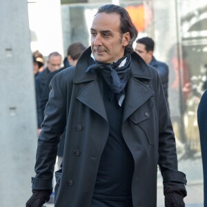 Alexandre Desplat sur le tournage de La Sortie de l'Usine Lumière à Lyon, le 17 octobre 2015.