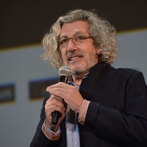 Alain Chabat présente La Nuit de la Peur à la La Halle Tony-Garnier dans le cadre du 7e Festival Lumière à Lyon, le 17 octobre 2015.