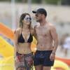 Wesley Sneijder et sa femme Yolanthe Cabau en vacances a Ibiza le 21 juin 2013