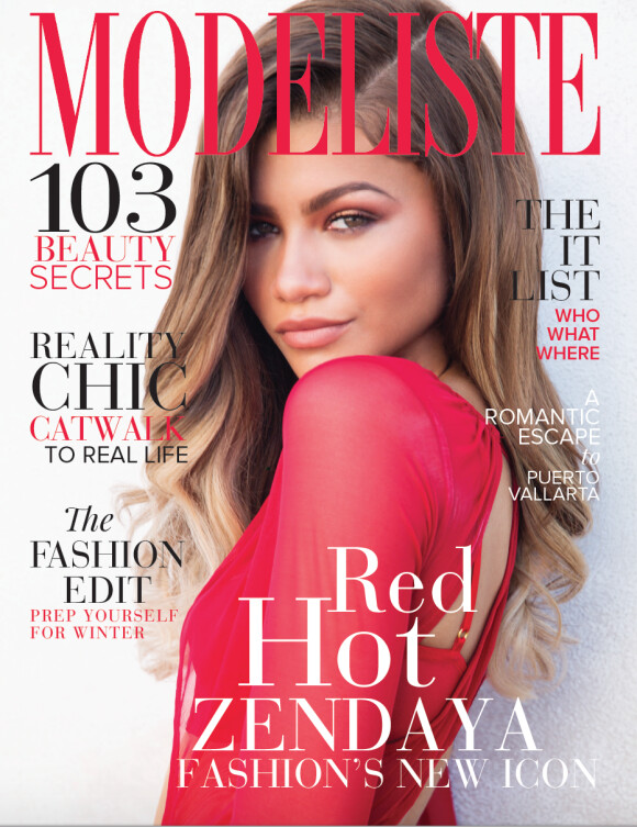 Zendaya en couverture du nouveau numéro de Modeliste. Photo par Jim Jordan.