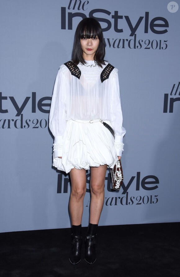 L'actrice sud-coréenne Doona Bae assiste à la première édition des InStyle Awards au Getty Center. Los Angeles, le 26 octobre 2015.