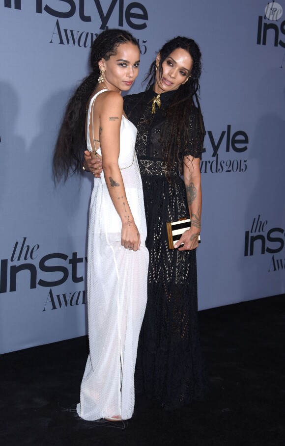 Zoë Kravitz et sa mère Lisa Bonet assistent à la première édition des InStyle Awards au Getty Center. Los Angeles, le 26 octobre 2015.