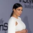 Kim Kardashian, enceinte, assiste à la première édition des InStyle Awards au Getty Center. Los Angeles, le 26 octobre 2015.