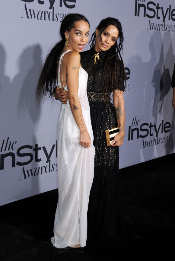 Zoë Kravitz et sa mère Lisa Bonet assistent à la première édition des InStyle Awards au Getty Center. Los Angeles, le 26 octobre 2015.