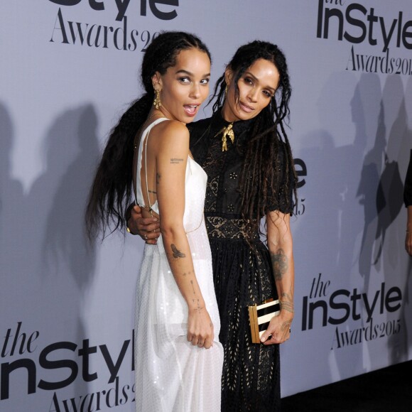 Zoë Kravitz et sa mère Lisa Bonet assistent à la première édition des InStyle Awards au Getty Center. Los Angeles, le 26 octobre 2015.