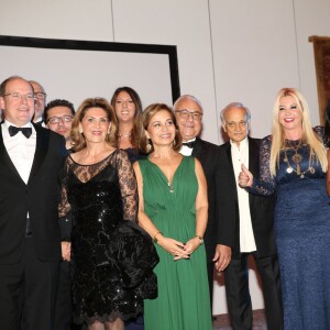 Exclusif - Le prince Albert de Monaco lors de la soirée de bienfaisance organisée à l'Hôtel Fairmont de Monaco en soutien à la population népalaise suite aux graves séismes de ce début d'année le 22 octobre 2015