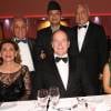 Exclusif - Le prince Albert de Monaco lors de la soirée de bienfaisance organisée à l'Hôtel Fairmont de Monaco en soutien à la population népalaise suite aux graves séismes de ce début d'année le 22 octobre 2015