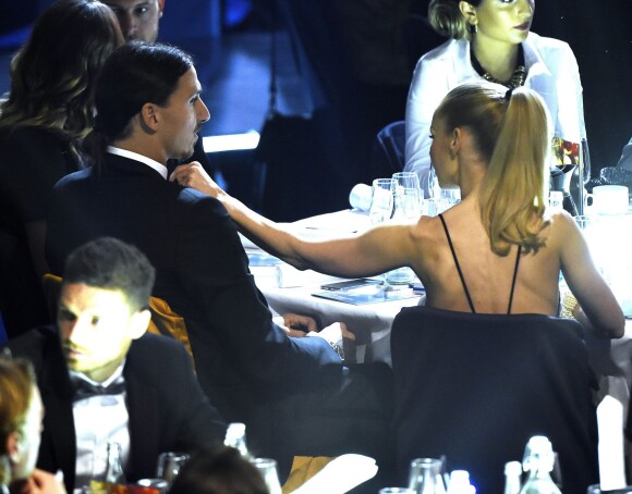 Zlatan Ibrahimovic with his wife Helena Seger receives the Swedish Football Award in Stockholm, Sweden on November 10, 2014. Photo by IBL/ABACAPRESS.COM12/11/2014 - Stockholm