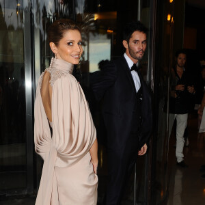 Cheryl Fernandez-Versini (Cheryl Cole) et son mari Jean-Bernard Fernandez-Versini rentrent à l'hôtel Martinez après leur soirée à Cannes le 15 mai 2015, ors du 68 ème Festival International du Film de Cannes