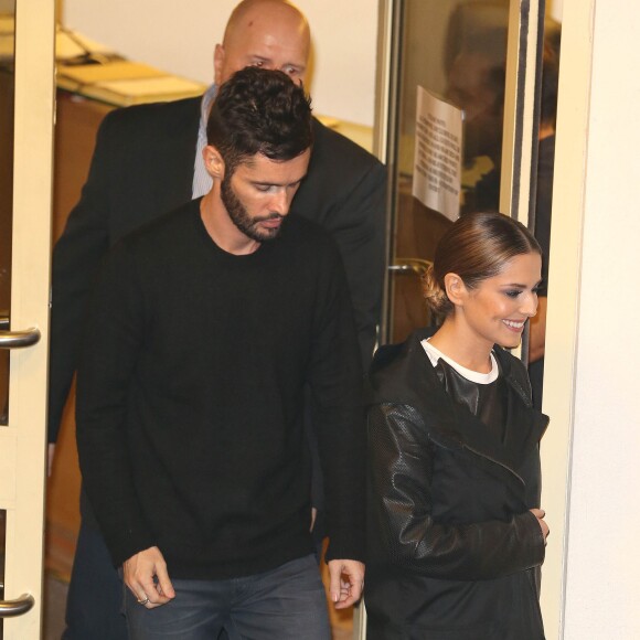 Cheryl Fernandez-Versini (alias Cheryl Cole) et son mari Jean-Bernard Fernandez-Versini à la sortie des studios de l'émission X Factor à Londres, le 15 novembre 2014.