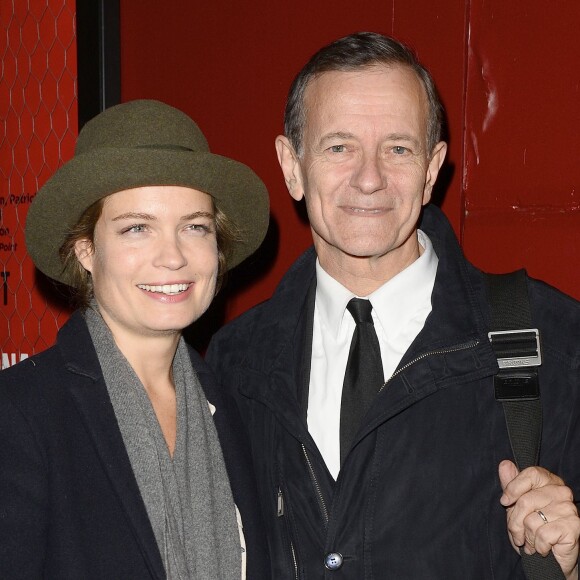 Sarah Biasini et Francis Huster - 1ère édition des "Trophées du bien être" au profit de la fondation Mimi Ullens au Théâtre de la Gaité Montparnasse à Paris le 21 septembre 2015.