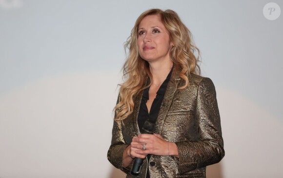 Semi-exclusif - Lara Fabian présente son concert Un soir autour du monde, sur grand écran au Kinepolis de Lommé, près de Lille, le 29 octobre 2015.