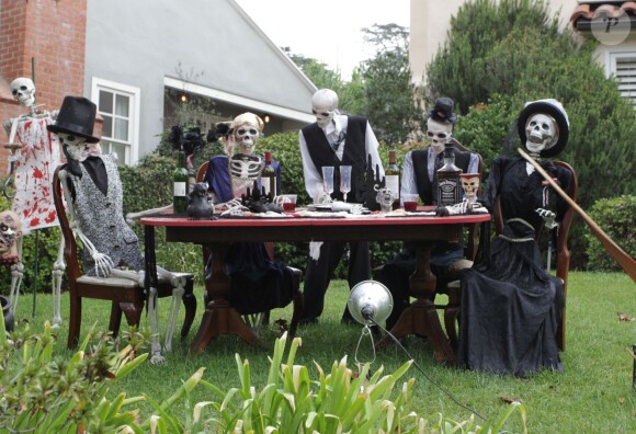 Exclusif - La maison de Melissa McCarthy décorée pour Halloween à Los Angeles, le 28 octobre 2015.