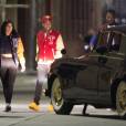 Tyga et Kylie Jenner sur le tournage du clip de "Dope'd Up" à Los Angeles, le 18 octobre 2015.