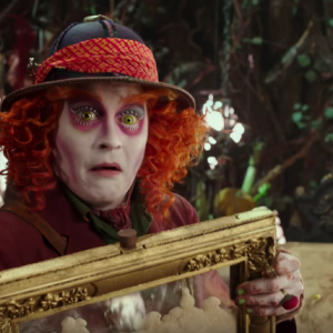 Johnny Depp - Capture d'écran de la bande-annonce d'Alice de l'autre côté du miroir.