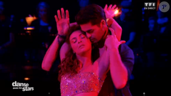 Priscilla Betti et Christophe, dans Danse avec les stars saison 6, le vendredi 6 novembre 2015.