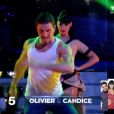 Olivier Dion et Candice, dans  Danse avec les stars  saison 6, le vendredi 6 novembre 2015.