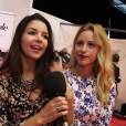 Caroline et Safia, en interview exclusive pour  PurePeople  au Video City Paris 2015, à Paris Expo, le samedi 7 novembre 2015.