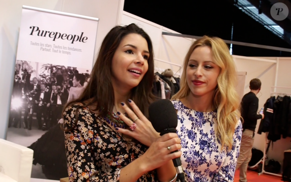 Les YouTubeuses Caroline et Safia, en interview exclusive pour PurePeople au salon Video City Paris 2015, à Paris Expo, le samedi 7 novembre 2015.
