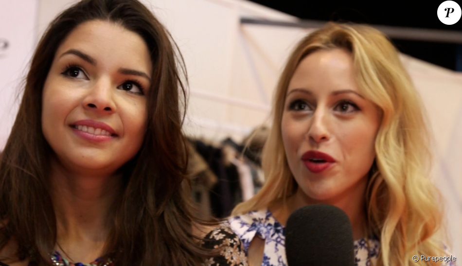 Les jolies YouTubeuses Caroline et Safia, en interview exclusive pour  PurePeople  au Video City Paris 2015, à Paris Expo, le samedi 7 novembre 2015.