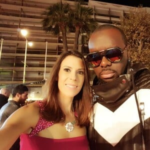 Marion Bartoli avec Maître Gims aux NRJ Music Awards à Cannes - Photo publiée le 7 novembre 2015