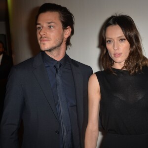 Gaspard Ulliel et sa compagne Gaëlle Pietri - 20e cérémonie des Prix Lumières à l'espace Pierre Cardin à Paris, le 2 février 2015.