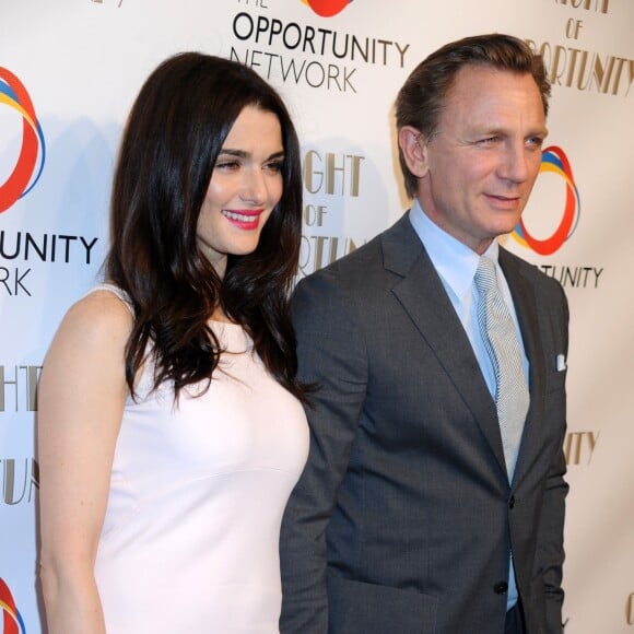 Rachel Weisz et Daniel Craig - 7ème édition du gala de charité "The Opportunity Networks 7th Annual Night Of Opportunity" à New York. Le 7 avril 2014