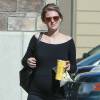 Exclusif - Briana Jungwirth, enceinte, à Los Angeles le 31 octobre 2015.