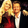 Pharrell Williams, Gwen Stefani et Blake Shelton sur le plateau de l'émission The Voice US / photo postée sur Instagram.
