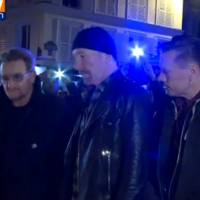 Attentats à Paris : U2 au Bataclan pour rendre hommage aux victimes