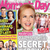Le magazine Woman's Day avec en couverture Nicole Kidman et une photo du mariage secret de sa fille, Isabella. (octobre 2015)