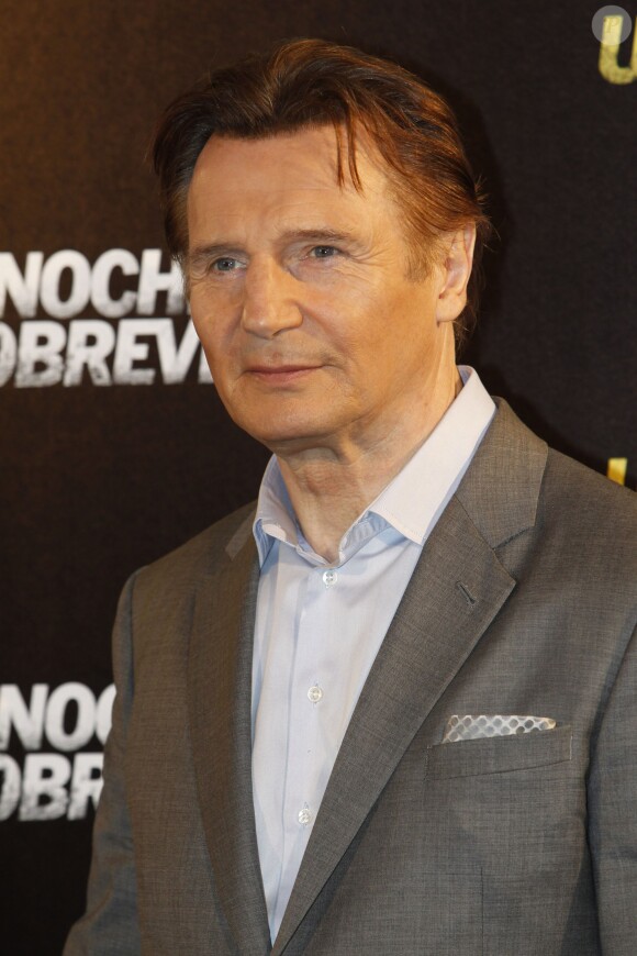 Liam Neeson lors du photocall du film "Night Run" à Madrid, le 24 mars 2015.