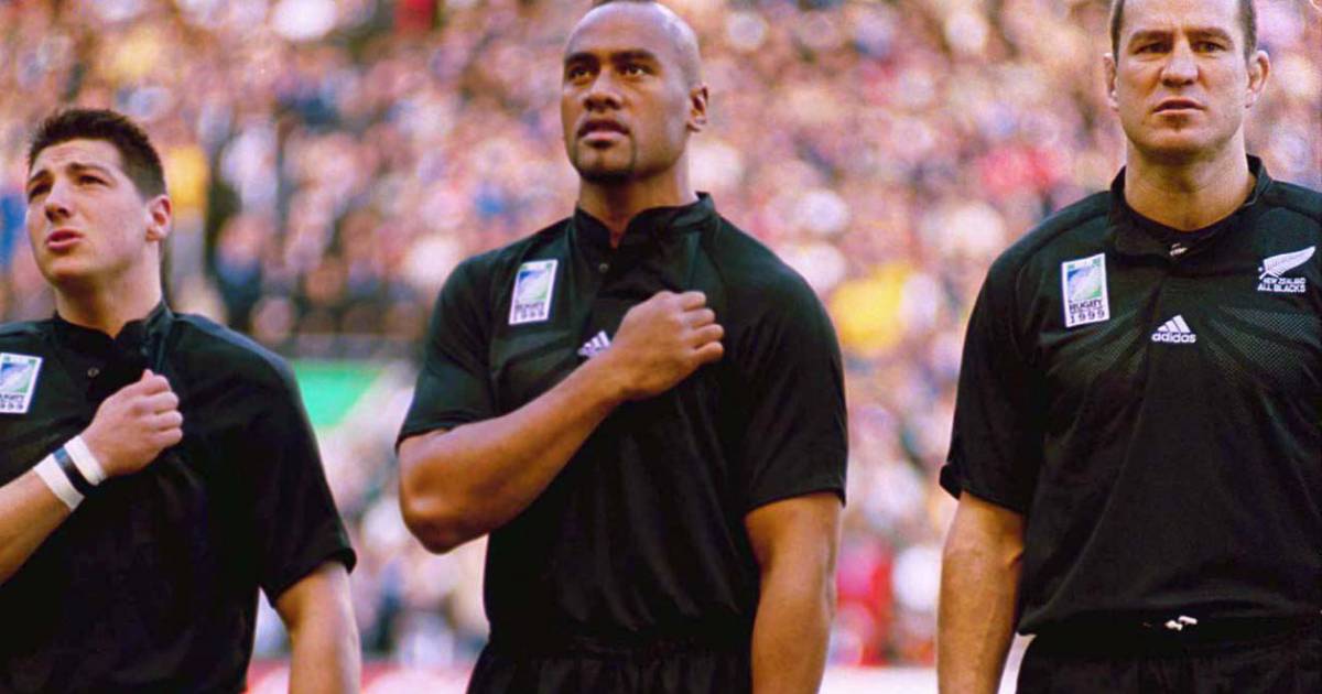 Coupe Du Monde De Rugby 1999 France Nouvelle Zélande Jonah Lomu lors de la rencontre Nouvelle-Zélande - France en demi
