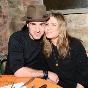 Justin Theroux et Jennifer Aniston à la soirée Scott Campbell & Saved Wines Host: A Dinner To Celebrate Wholte Glory à New York le 15 novembre 2015.